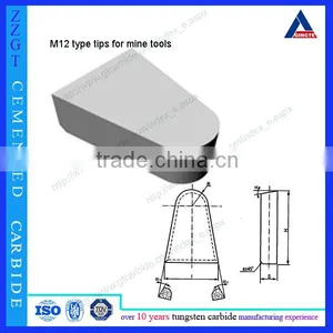 Tungsten Carbide Tips Coal Mining Tools Type M12 for Making Auger Tips thumbnail-1