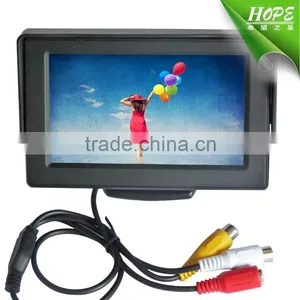 Widescreen Vesa Tablet 2av Inputs 4.3inch Car Lcd Monitor With Good Quality thumbnail-1