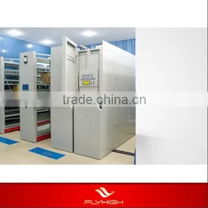Double Side Electrical Compact System Steel Library Shelves Mobile Shelving thumbnail-1