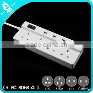 4 Outlet/Home Office Surge Protector With 4 Port Desktop USB Charging Station thumbnail-1