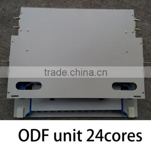 China Supplier Fiber Optic Equiment 19 Inch Rack Mounted ODF Unit Box 24 Core thumbnail-2