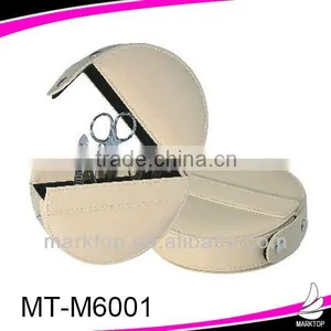 White Circular Case 5pcs Manicure Set thumbnail-1