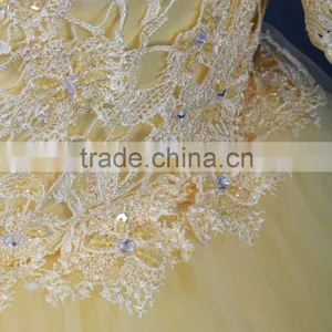 RSE682 Off The Shoulder Yellow Sexy See-Through Patterns Of Lace Long Sleeve Mermaid Evening Dress thumbnail-2