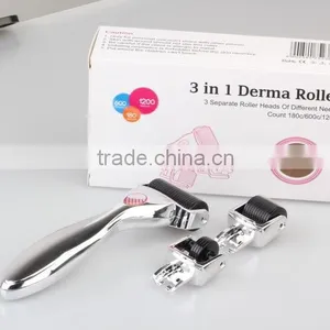 New Arrival NL301 ! 180/600/1200 Micro Needle Derma Roller,3 in 1 Derma Roller,high Quality 3 in 1 Derma Roller thumbnail-2