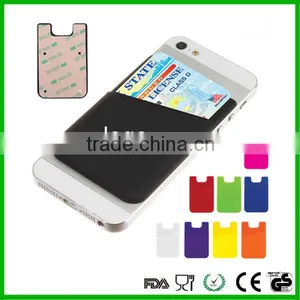 Silicon Material Mobile Phone Case With Business Card Holder thumbnail-2