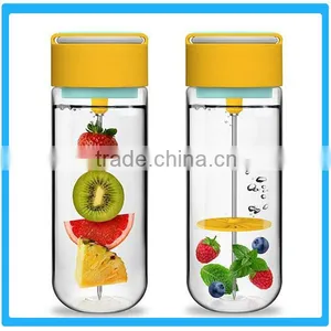 New Arrival Plastic Bottle Fruit Infuser Cups Food Grade Water Bottle thumbnail-1