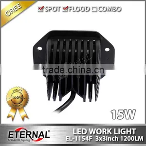 3x3in Cube Pod 15W Flush Mount Pillar 4x4 Jeep Off-road Motorsports Truck Trailer Vehicles High Power LED Work Light Fog Lamp thumbnail-4