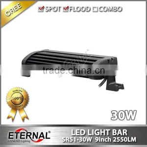 9" 30W Led Light Bar Super Slim High Power Lamp Amber Blue for Police Motorcycle Car Warning Emergency Spot Lamp thumbnail-3