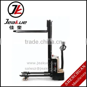 1 Ton Single-column Full Electric Stacker thumbnail-2