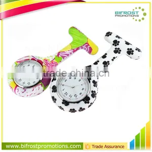 Portable Promotion Gift Brooch Silicone Nurse Watch thumbnail-1