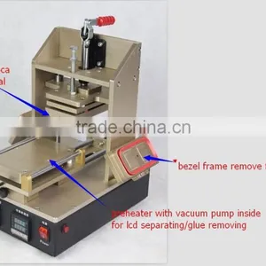 Lastest!4in1 Bezel Middle Frame Separating Machine +lcd Screen Separator Machine With Vacuum Pump+glue Removal+preheater thumbnail-1