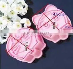 Cake Decoration Tool- 2pcs Cartoon Cookie Cutter Fondant Cake Tools Doraemon thumbnail-1