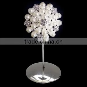 Pearl Jewelled Seating Plan Card Holder on Table for Wedding thumbnail-1