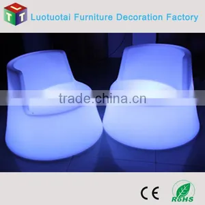 PE Waterprood Anti-UV Rechargable Customize Plastic LED Rotomoulding Sofa for Living Room /wedding/bar/night Club thumbnail-5