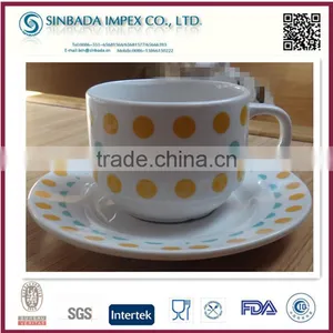 Whole Sale High Quality Ceramic Tea Cup and Saucer Holder With Nice Design thumbnail-1