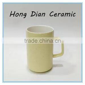 Promotional Mug Creative Ceramic Mug,White Ceramic Porcelain Tumbler Beaker Shaving Mug With Handle thumbnail-1