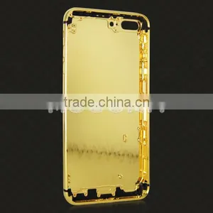 New Gold/rose Gold/platinum Back Cover for IPhone 7 Plus Mirror Gold Housing thumbnail-2