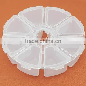 Round 8Lattice Transparent With Cover Storage Box thumbnail-4