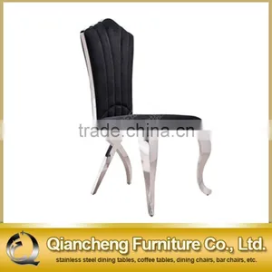 Fancy Black Velvet Dining Chair for Hotel thumbnail-4