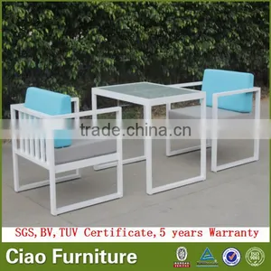 All Weather Sectional Garden Sofa Outdoor Aluminum Sofa Furniture thumbnail-3