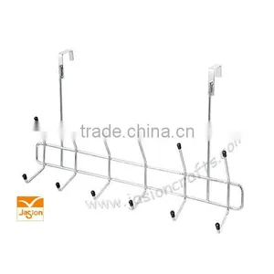 Kitchen Utensil Rack 10 Fixed Hooks Chrome Wall Mounted 2 Tires thumbnail-1