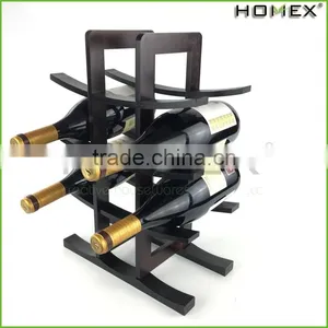 Bamboo Contemporary Wine Rack Shelf Homex BSCI/Factory thumbnail-1