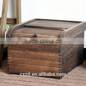 Natural Handmade High Quality Wooden Rice Box for Sale thumbnail-3