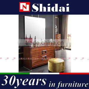 Wooden Frame Wall Dressing Mirror / Free Standing Dressing Mirror / Art Deco Dressing Table Mirror M-17 thumbnail-1