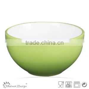 Stoneware Bowls With Purple White Color Dinnerware 5.5 Inch Stoneware Two-tone Color Bowls thumbnail-3