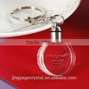 Promotional 3D Engraving Crystal Keychain With Led Light as Kids Led Giveaway thumbnail-1