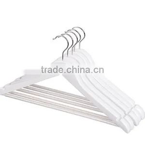 High Grade One Grade Solid Wood Clothes Rack Thickening White Solid Wood Clothes Rack Clothes Store Non Slip Clothes Hanger thumbnail-1