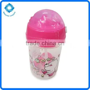 Hot Plastic Child Water Bottle With Straw thumbnail-1