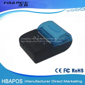HBA-5805 Mobile Mini Pos Printer 58mm Bluetooth Thermal Portable Receipt Printer Support Android IOS Pos System Printer thumbnail-5