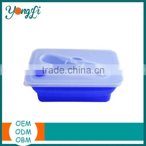 Custom Logos Silicone Folding Food Storage Containers thumbnail-1