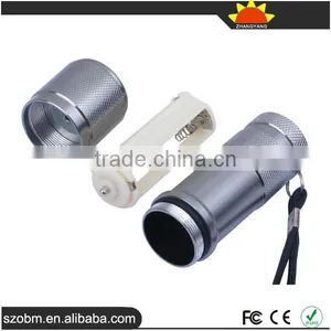 Mini Protable UV Light 365-370nm 9 LED Flashlight Torch thumbnail-4