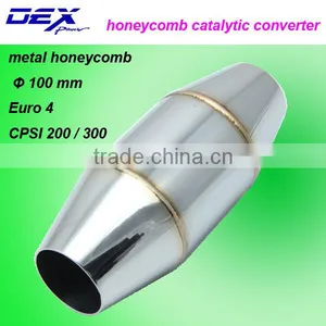 CPSI 200 Stainless Steel Metal Honeycomb Catalytic Converter thumbnail-1