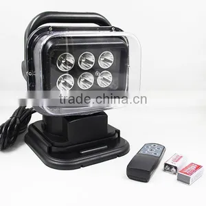 Waterproof Ip68 Powerful 30W12V 24V LED Marine Military Portable Remote Led Search Light thumbnail-1