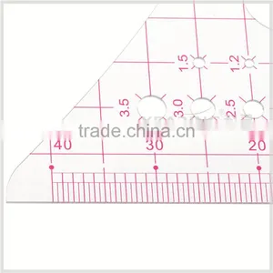 Kearing Flexible Plastic 1/4 Triangle Scale Rulers for Measure Built-in Calibration for Engineering Surveying#8514 thumbnail-4