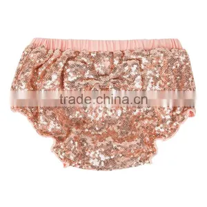 Adorable Baby Diaper, Double Sequin Baby Bloomers, Wholesale Baby Ruffle Bloomers thumbnail-6