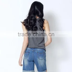 High Quality Jeans Shorts Latest Fishman Denim Shorts thumbnail-2