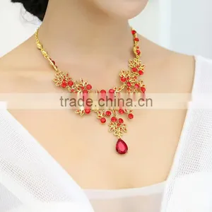 Zm34114a Fashion Women Jewelry Bridal Earrings Necklace Set thumbnail-3