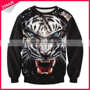 3D Sublimation Printing Wholesale Custom Crewneck Factory Sweatshirt Women thumbnail-1