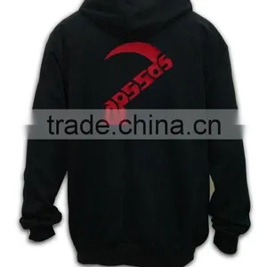 China Manufacture High Quality Tailored Made Pocket Side Zipper Hoodie thumbnail-4