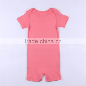 Hot Sale Short Sleeve 100% Cotton Baby Jumpsuit thumbnail-1
