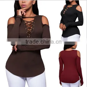 Long Sleeve Top Europe and the United States a T-shirt thumbnail-1