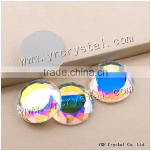 Rhinestone 20mm Flatback AB Color With Holes or Not thumbnail-5