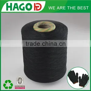 Ne6s Nm10/1 Black Standard Recycled Blended Cotton Knitted Work Yarn for Glove Supplier thumbnail-1