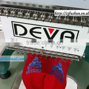 Fushun 1501 1201 Single Head Cap Tubular t Shirt Leather and Flat Computerized Embroidery Machine for Sale thumbnail-1