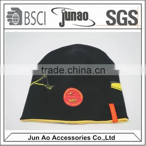 Wholesale Cheap Custom Baby Kids Slouchy Embroidered Knitted Winter Warm Cap Hats Beanie for Men thumbnail-1