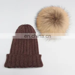 Supply Kids Acrylic Beanie With Big Pompon thumbnail-6